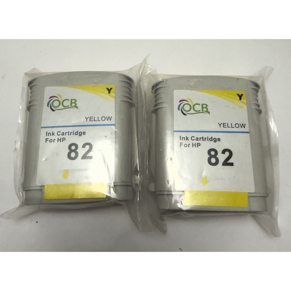 2 OCB Yellow Ink Cartridge For HP 82 Expired?